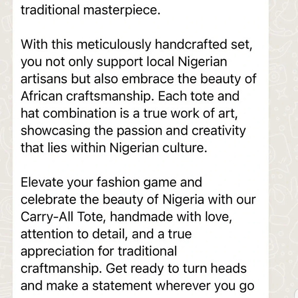 Kweenzyafrik Ankara Vintage printed handmade Keimie Carry all Tote hat set - Picture 12 of 17